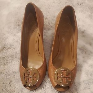 Tory Burch peeptoe wedge